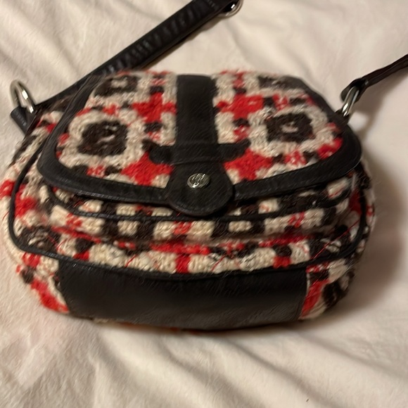 Vera Bradley Tweed Mini Saddle Crossbody Bag - Picture 4 of 9